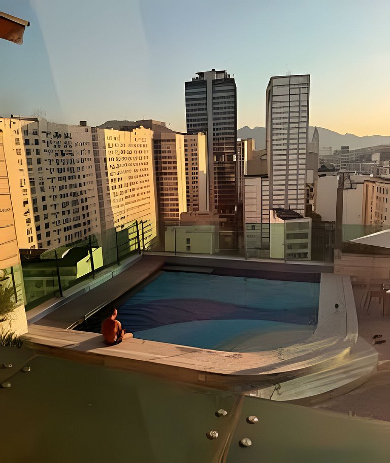 Queridinho Studio centro+Piscina+Netflix+WiFi