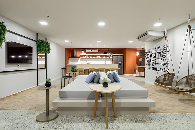 Único! Sem Taxa extra-Studio Maua Piscina+Wifi