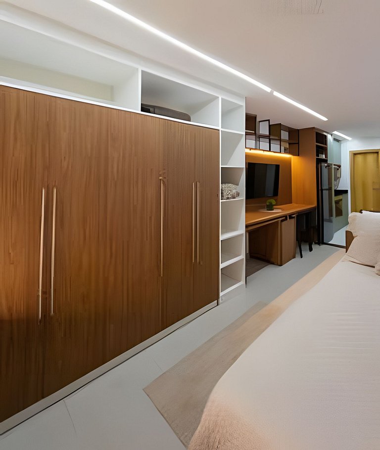 Único! Sem Taxa extra-Studio Maua Piscina+Wifi