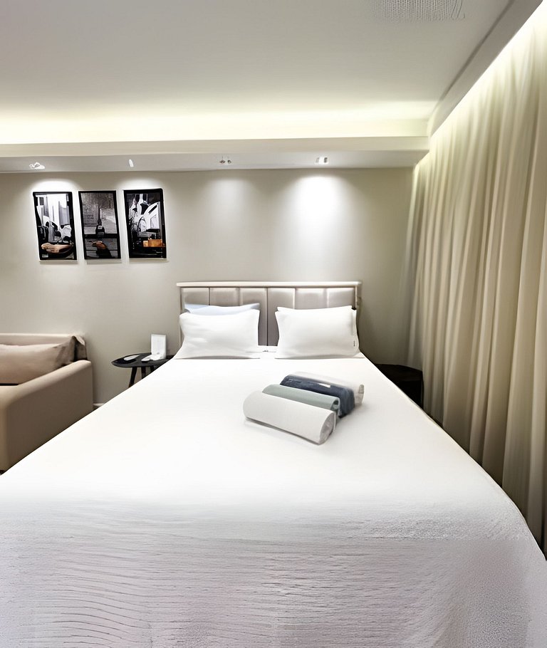 Imperdível! Studio Vista Mar+Piscina Aquecida