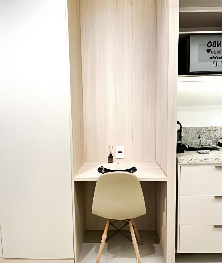 Imperdível! Studio Vista Mar+Piscina Aquecida