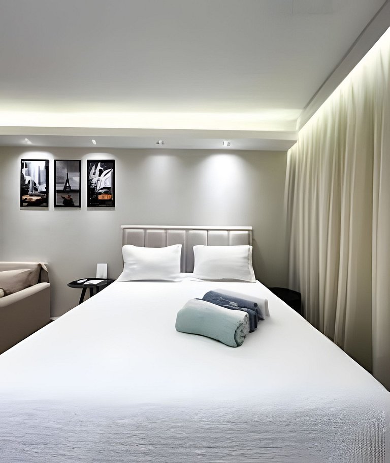 Imperdível! Studio Vista Mar+Piscina Aquecida