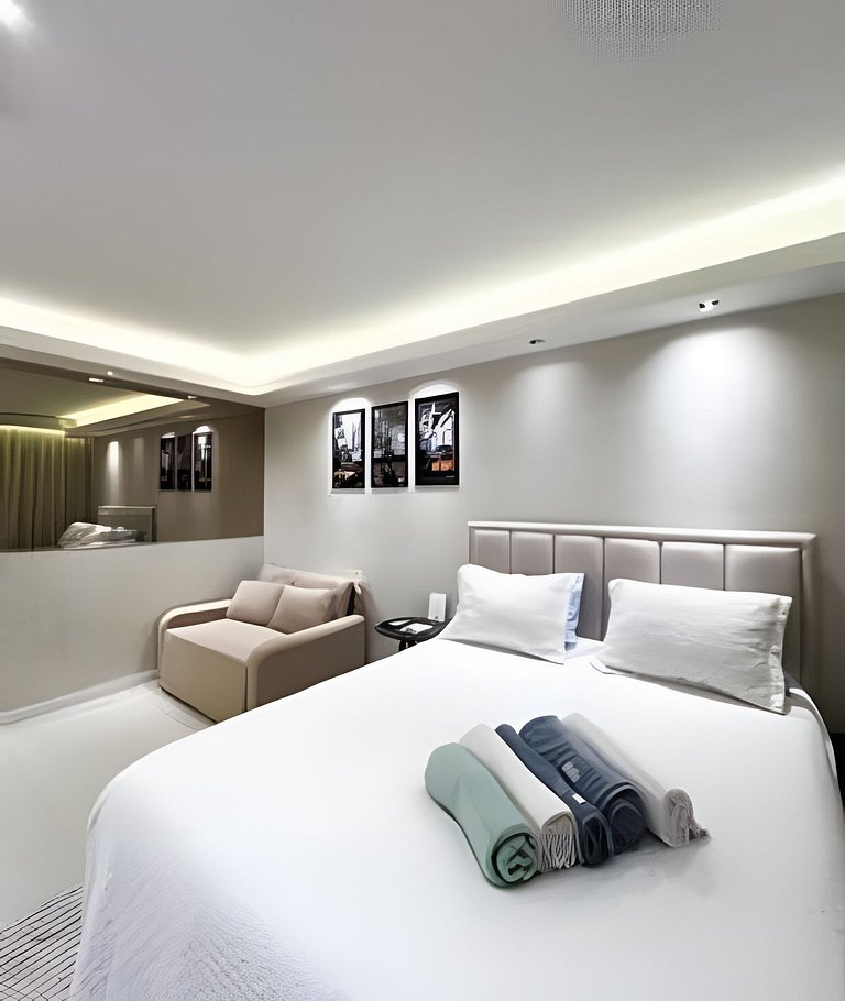 Imperdível! Studio Vista Mar+Piscina Aquecida