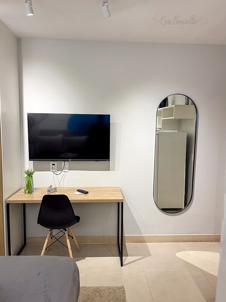 Studio Novo-Sem taxa de limpeza+piscina+Wifi