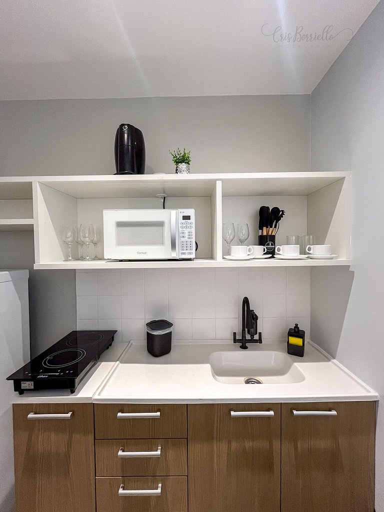 Studio Novo-Sem taxa de limpeza+piscina+Wifi