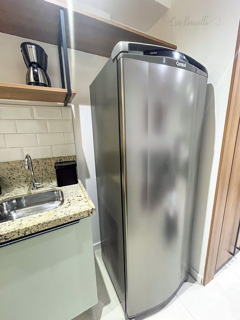 Taxa Inclusa-Studio Varanda+Piscina Aquecida+WIFI