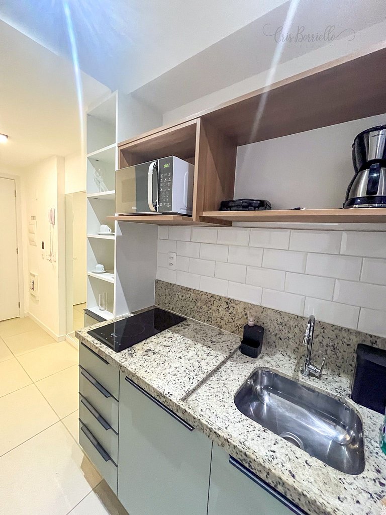 Taxa Inclusa-Studio Varanda+Piscina Aquecida+WIFI