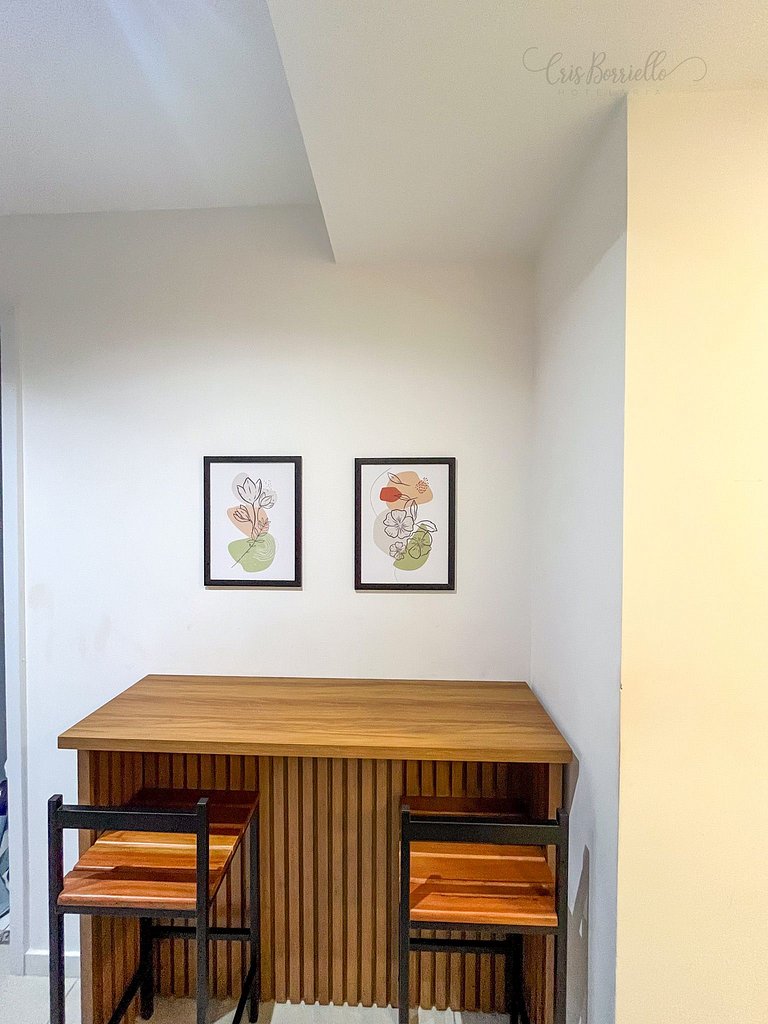 Taxa Inclusa-Studio Varanda+Piscina Aquecida+WIFI