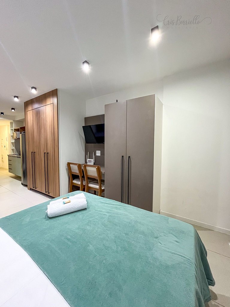 Taxa Inclusa-Studio Varanda+Piscina Aquecida+WIFI