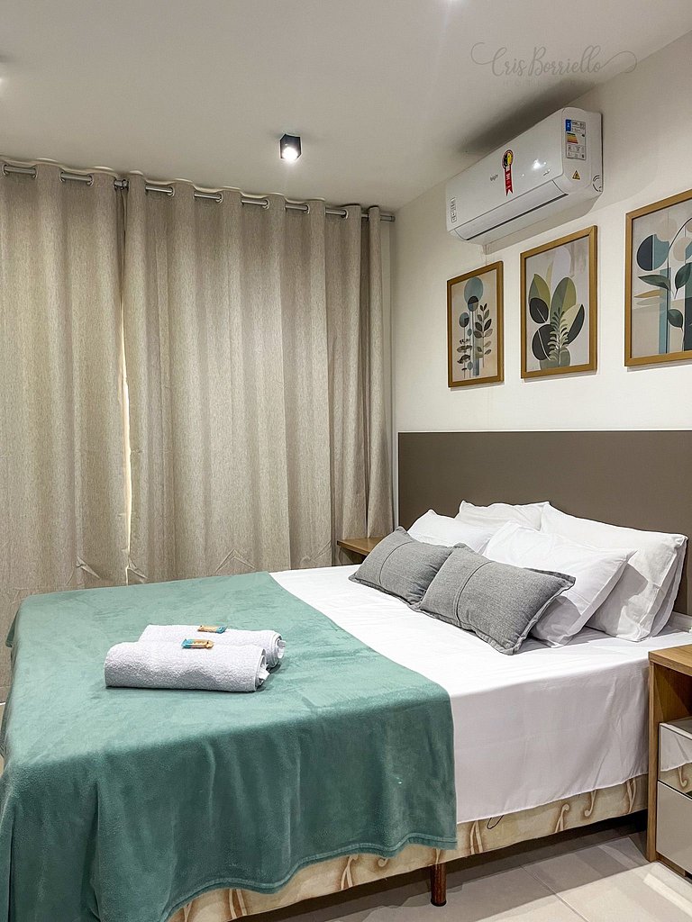 Taxa Inclusa-Studio Varanda+Piscina Aquecida+WIFI