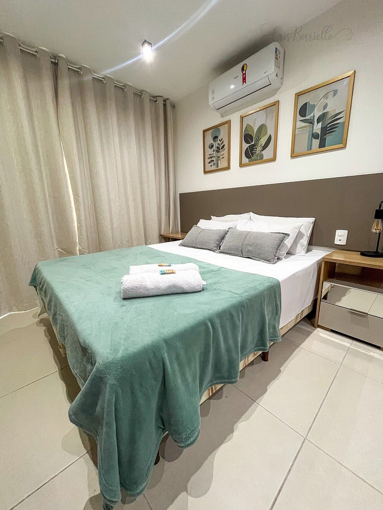 Taxa Inclusa-Studio Varanda+Piscina Aquecida+WIFI