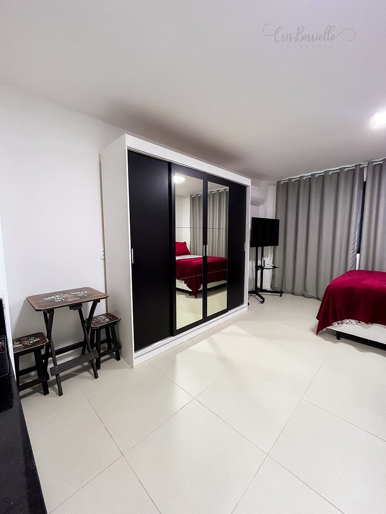 Imperdível! Studio Vista Mar+Piscina Aquecida