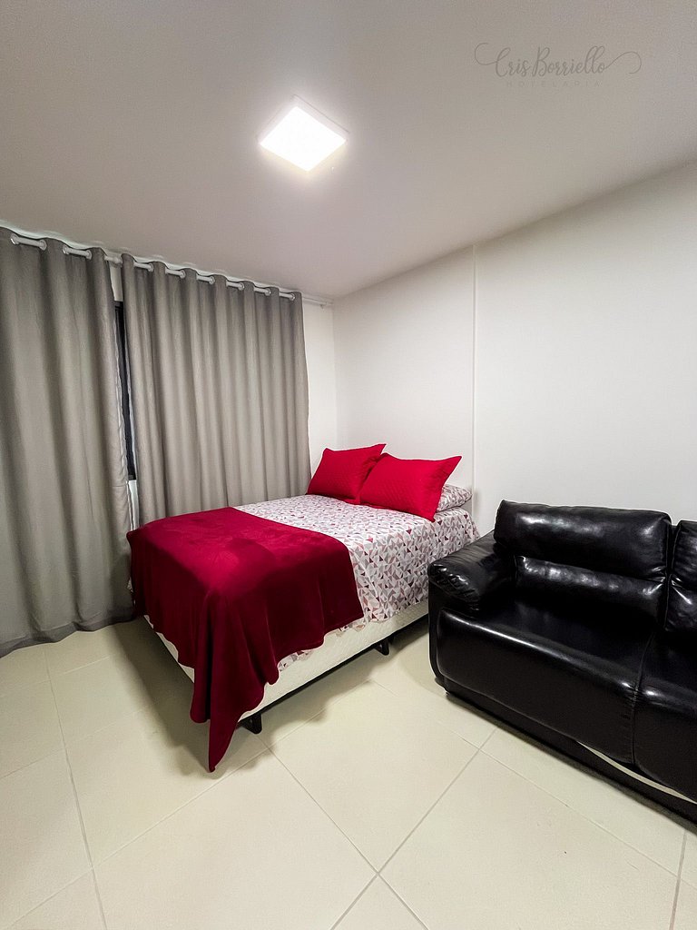 Imperdível! Studio Vista Mar+Piscina Aquecida