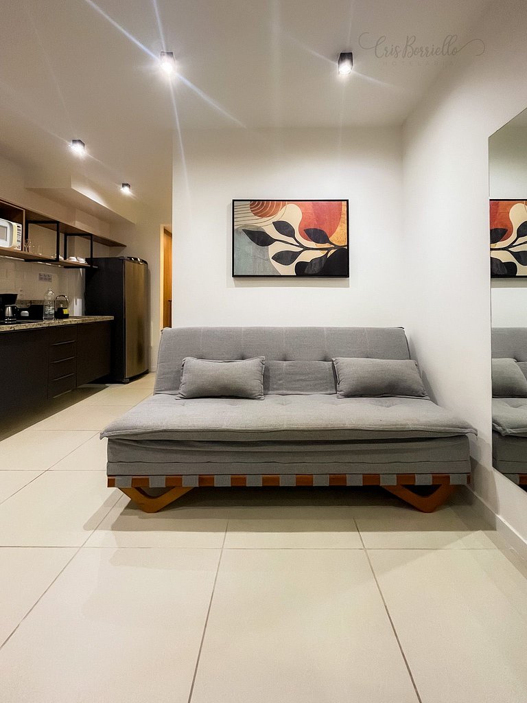 Imperdível! Studio Vista Mar+Piscina Aquecida