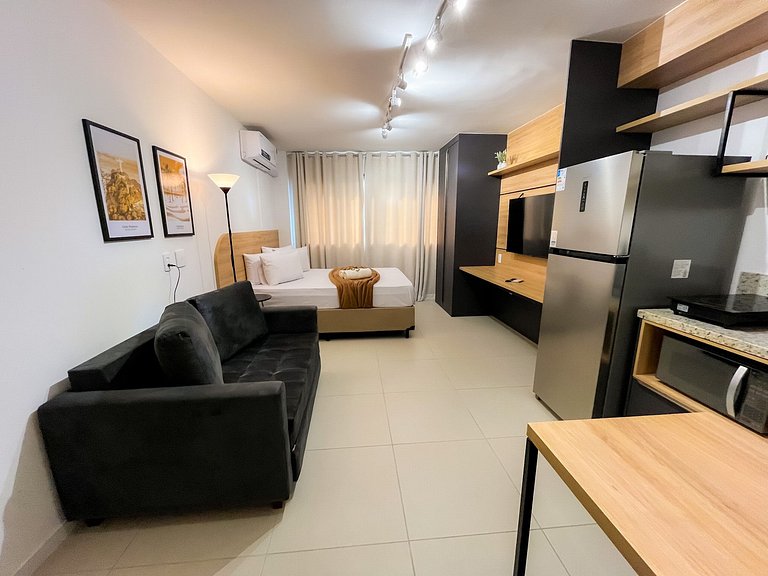 Apto Stúdio Super Moderno e Bem Localizado