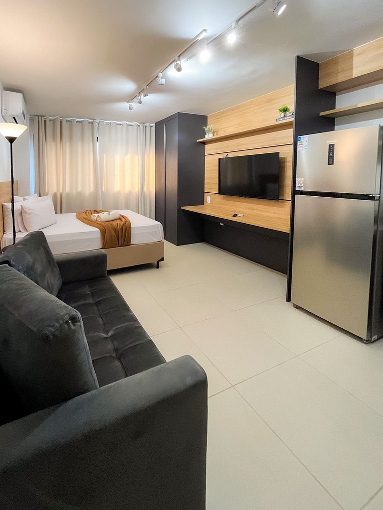 Apto Stúdio Super Moderno e Bem Localizado