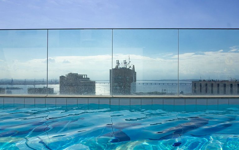 Vista espetacular S/Taxa piscina aquecida WIFI