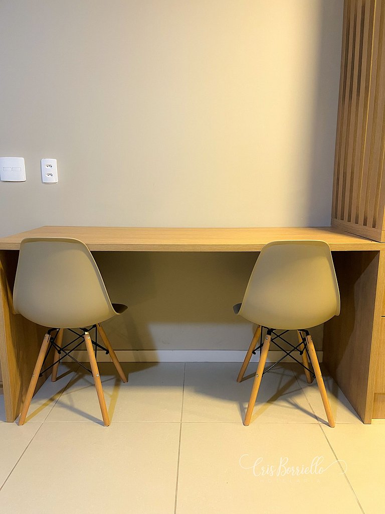 Estúdio Novo-Sem taxa de limpeza+piscina+Wifi