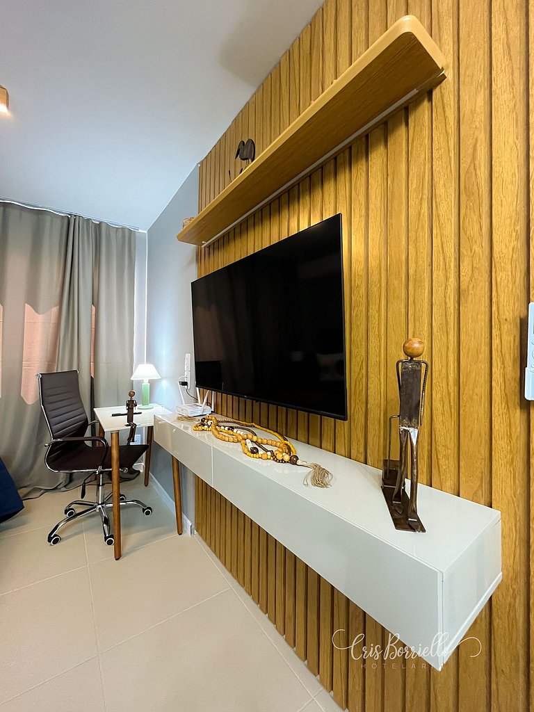 Studio alto padrão+piscina aquecida+6 x sem juros