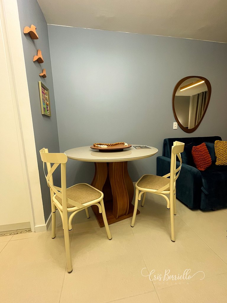 Studio alto padrão+piscina aquecida+6 x sem juros