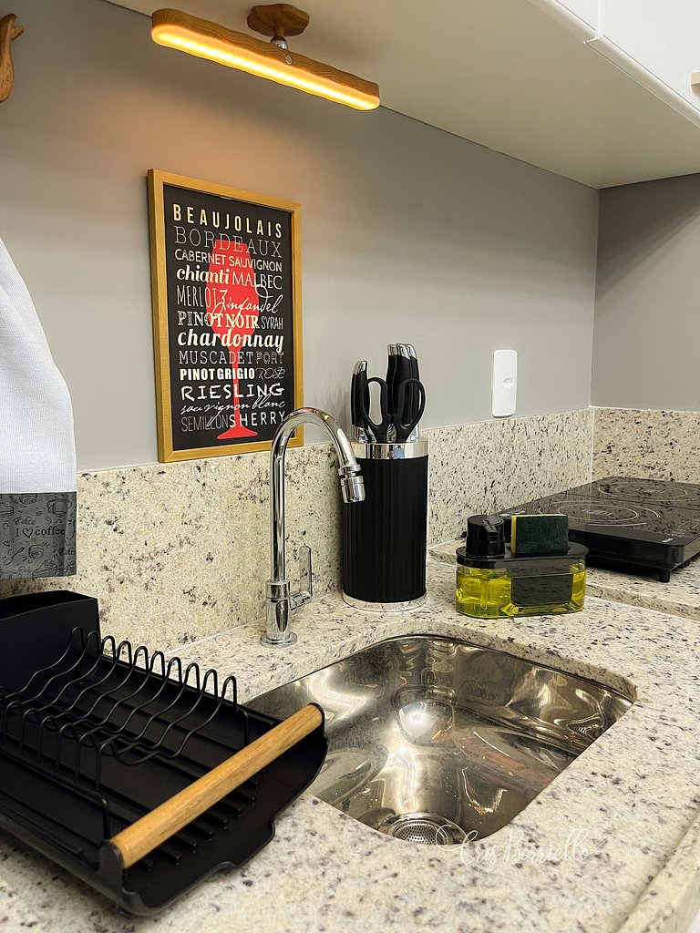 Studio alto padrão+piscina aquecida+6 x sem juros