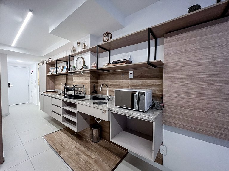 Studio novíssimo no centro c/ piscina aquecida