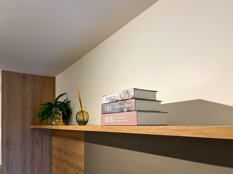 Studio Centro piscina aquecida em 6 x sem juros