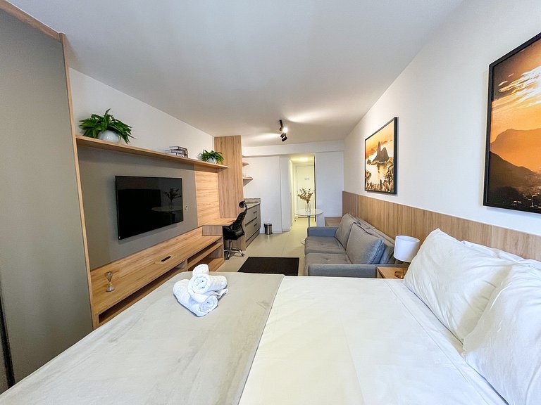 Melhor Studio no Rio de Janeiro+Piscina+6x s/juros