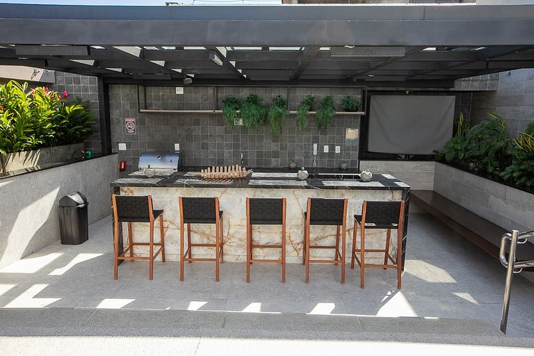 Estudio Moderno Centro do Rio + Piscina ao Ar Livre Aquecida