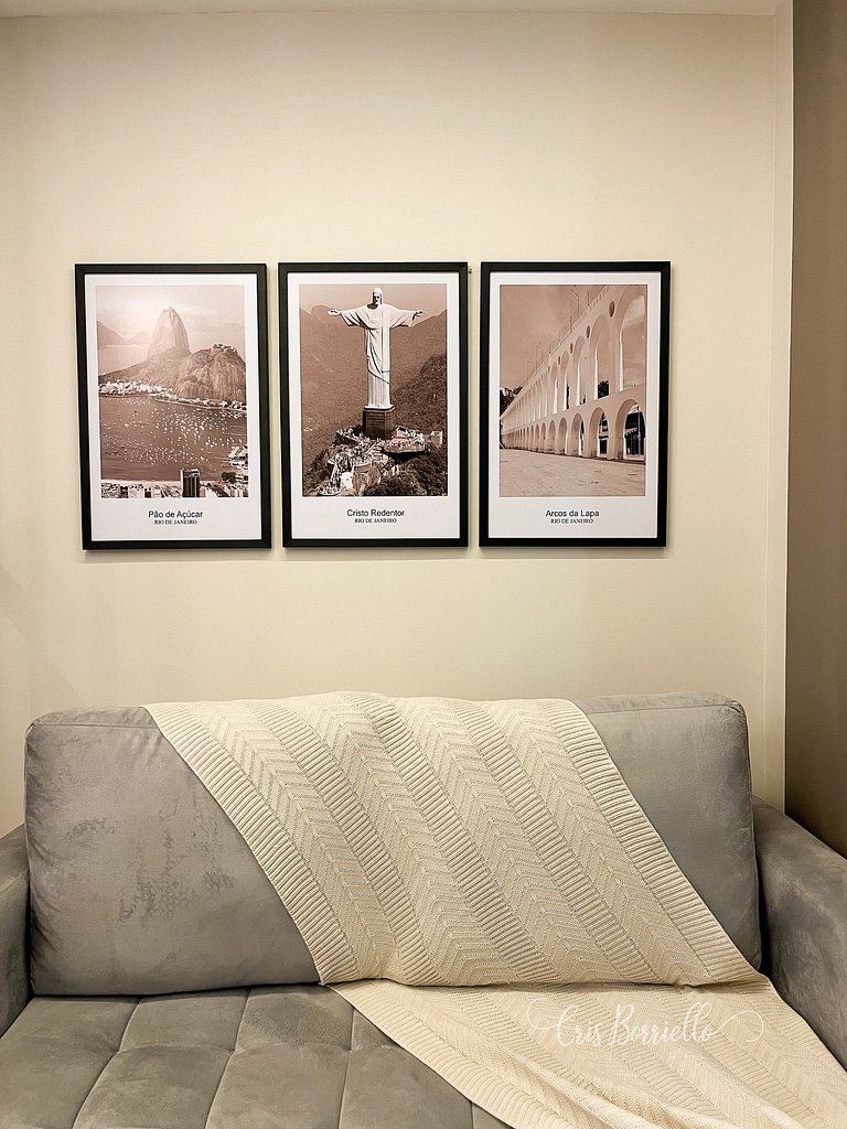 Studio central com piscina+wifi em 6X sem juros