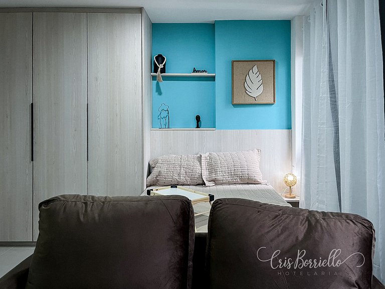 NOVO - Estúdio moderno no Centro próximo de tudo