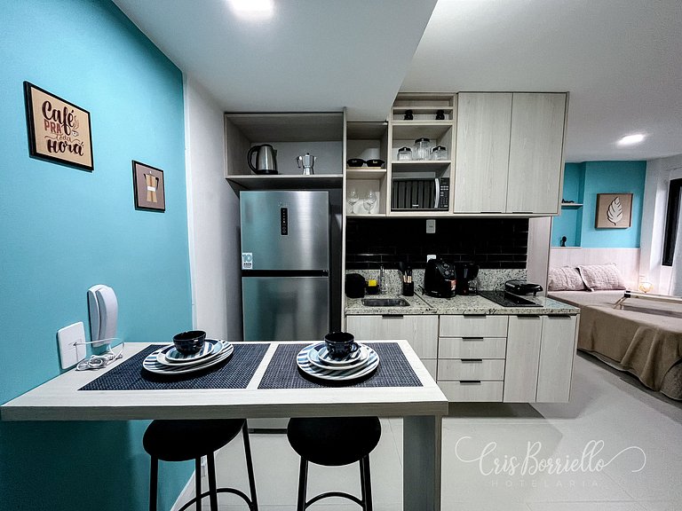 NOVO - Estúdio moderno no Centro próximo de tudo