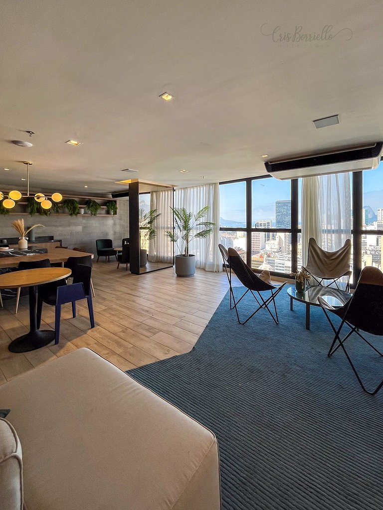 Studio no centro do RJ c/ piscina aquecida