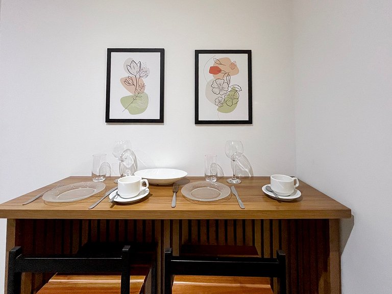 Taxa Inclusa-Studio Varanda+Piscina Aquecida+WIFI