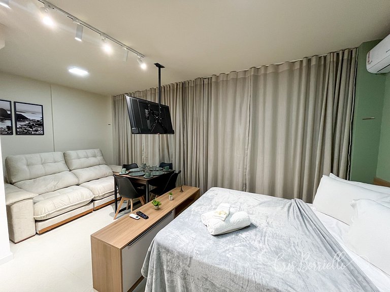 Estúdio Centro do Rio + Wifi + Piscina Aquecida Novíssimo