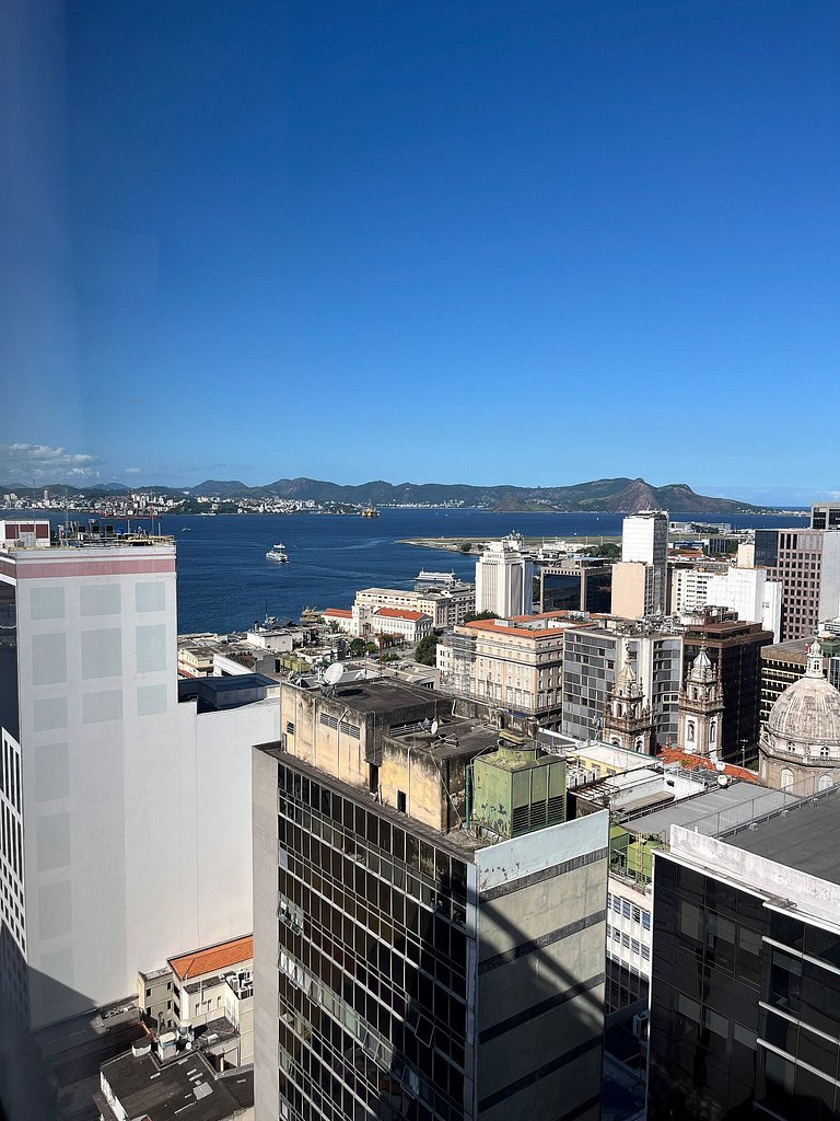 Estudio Moderno centro do Rio + Piscina Ao Ar live aquecida