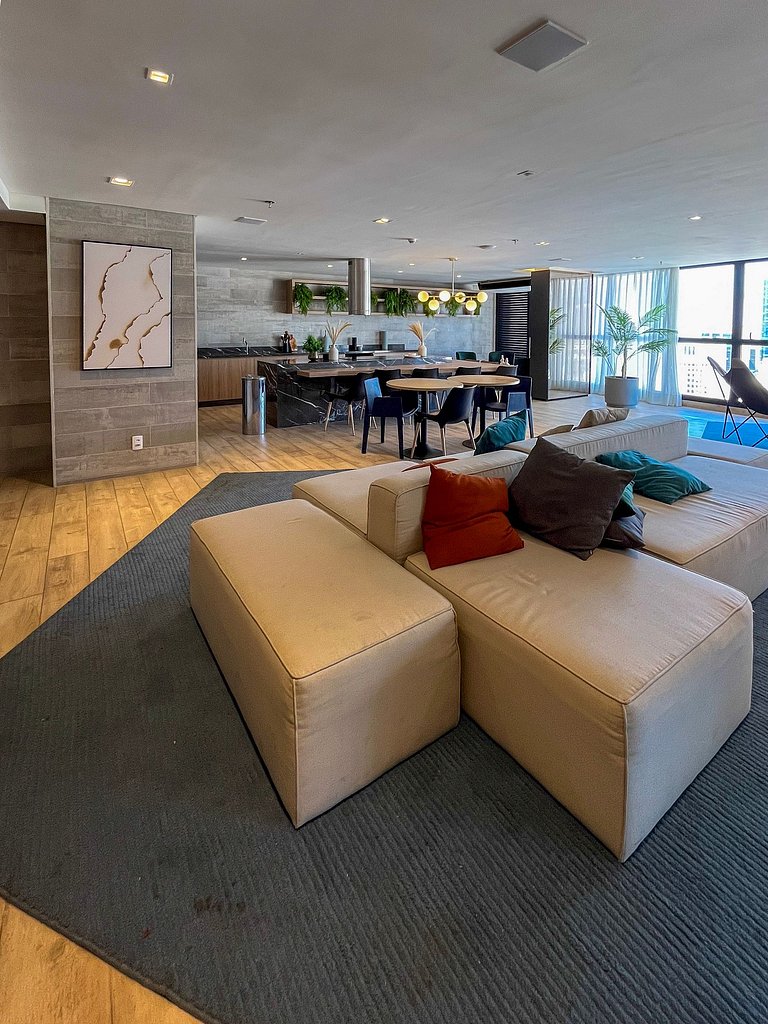 Estudio Moderno Centro do Rio + Piscina ao Ar Livre Aquecida