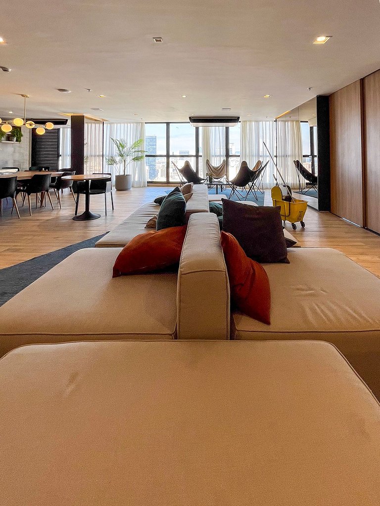 Estudio Moderno Centro do Rio + Piscina ao Ar Livre Aquecida
