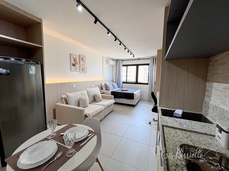 Estudio Moderno centro do Rio + Piscina Ao Ar live aquecida