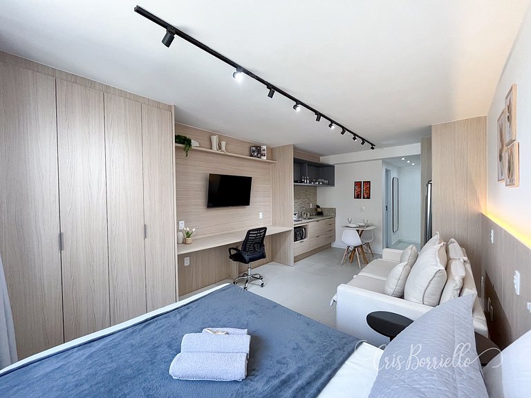 Estudio Moderno centro do Rio + Piscina Ao Ar live aquecida