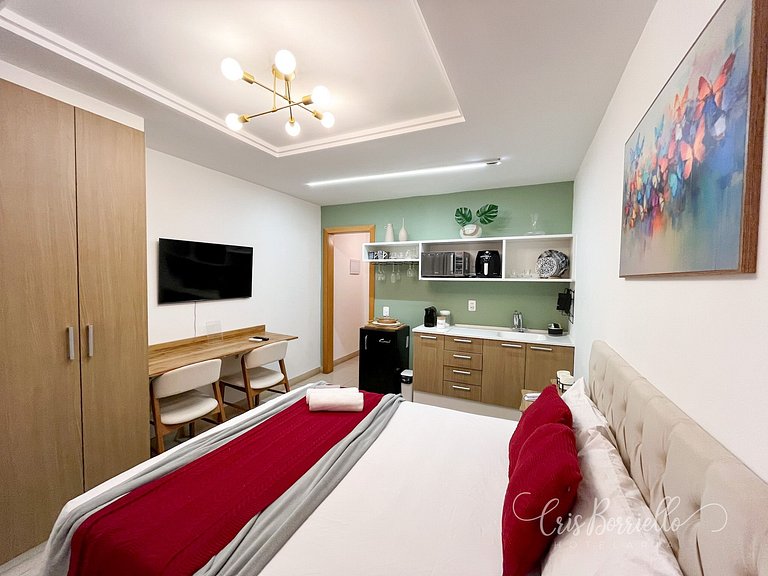 Studio aconchegante com piscina único