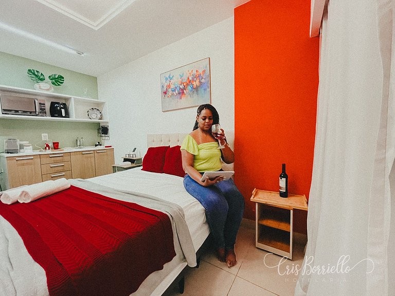Studio aconchegante com piscina único