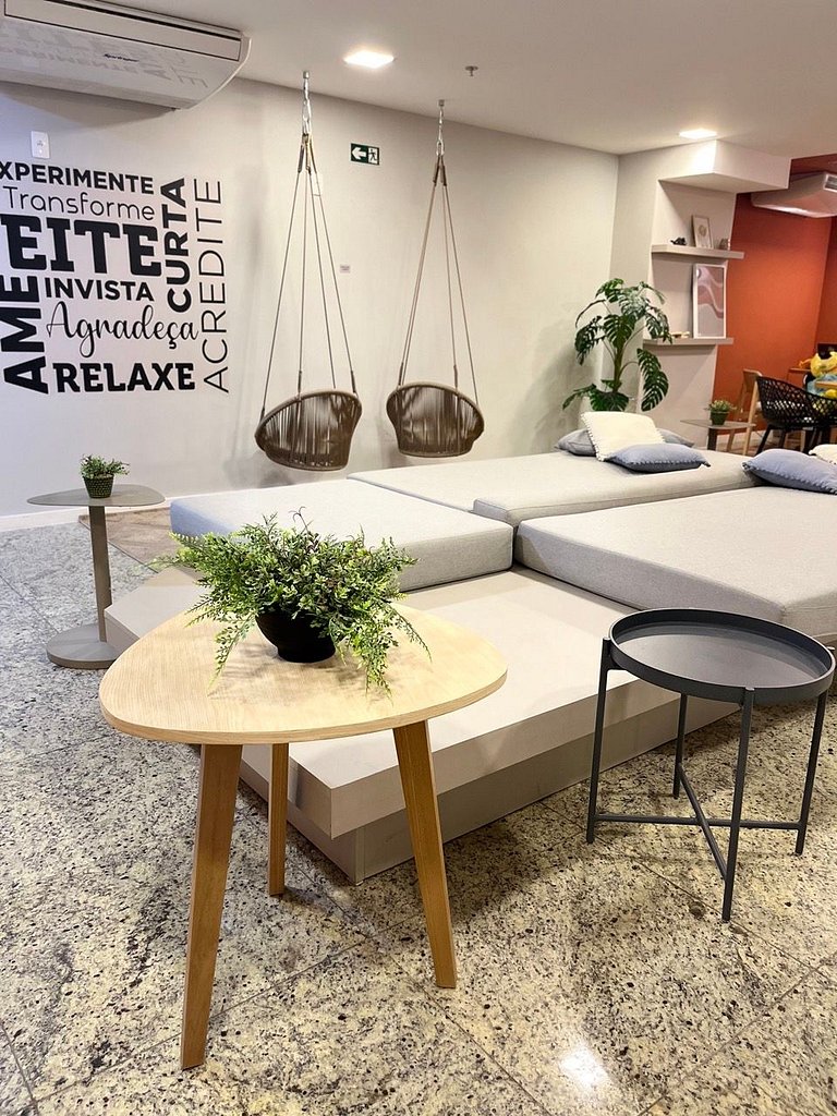 Studio Novo-Sem taxa de limpeza+piscina+Wifi