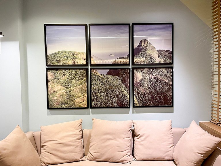 Lindo apartamento completo + piscina com vista