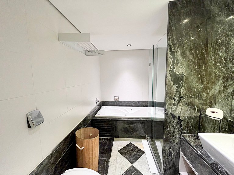 Lindo apartamento completo + piscina com vista