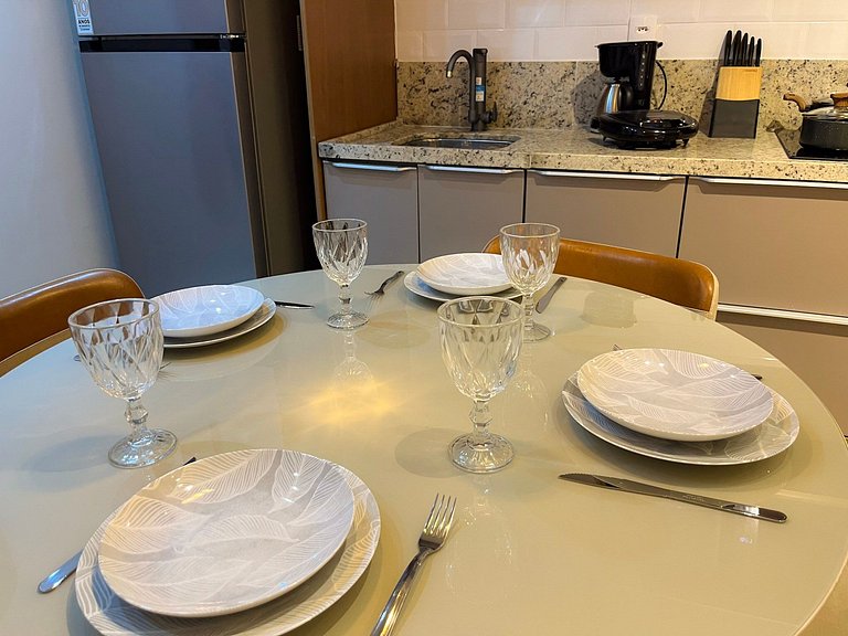 Preferido! Estúdio moderno com piscina