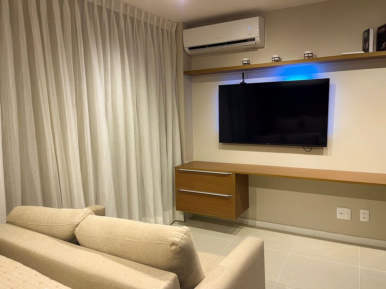 Preferido! Estúdio moderno com piscina