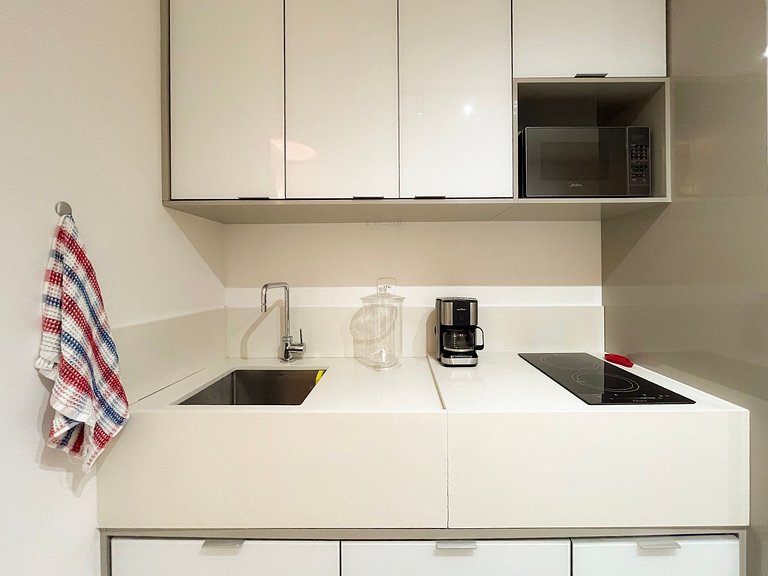 Estudio novíssimo + piscina panorâmica!