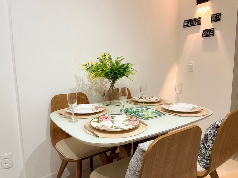 Estudio novíssimo + piscina panorâmica!