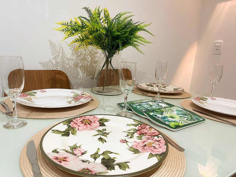 Estudio novíssimo + piscina panorâmica!